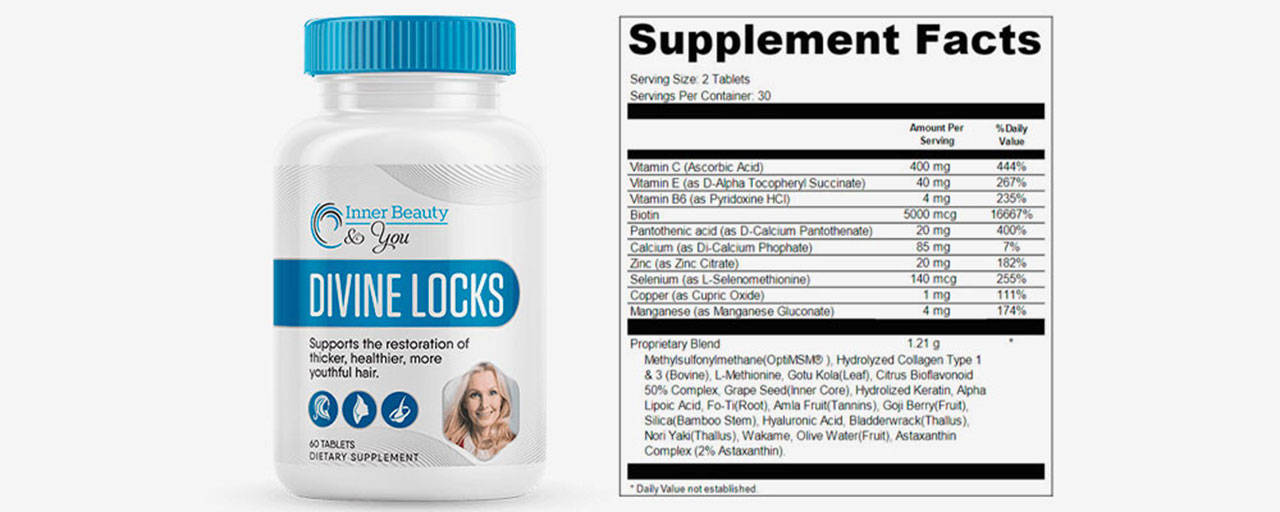 Divine Locks healthy hair supplement Facts